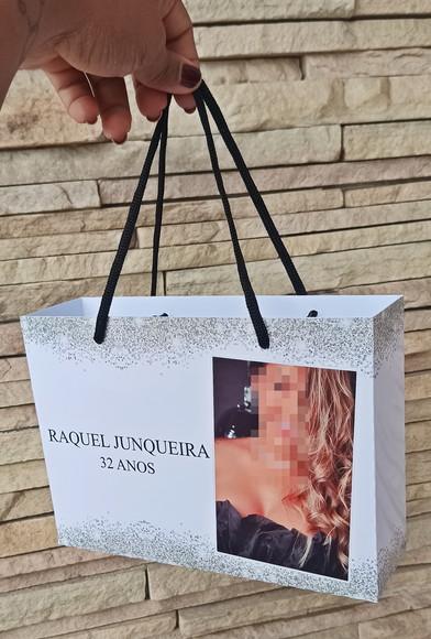 Sacolinha Personalizada Festa/casamento/formatura - P