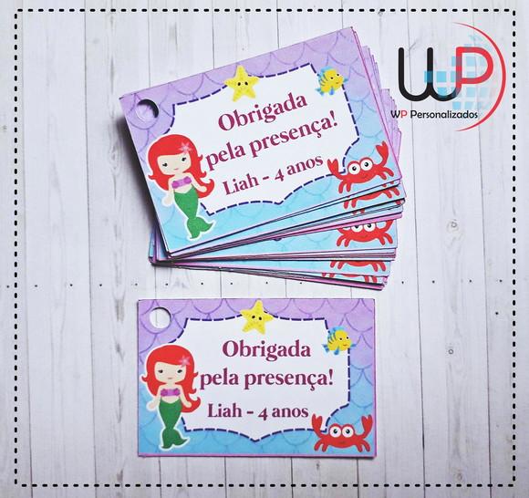 Tag de Agradecimento - 10 Unidades