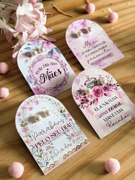 Tag Personalizada com Brinco Dia das Mães - 10 Unidades