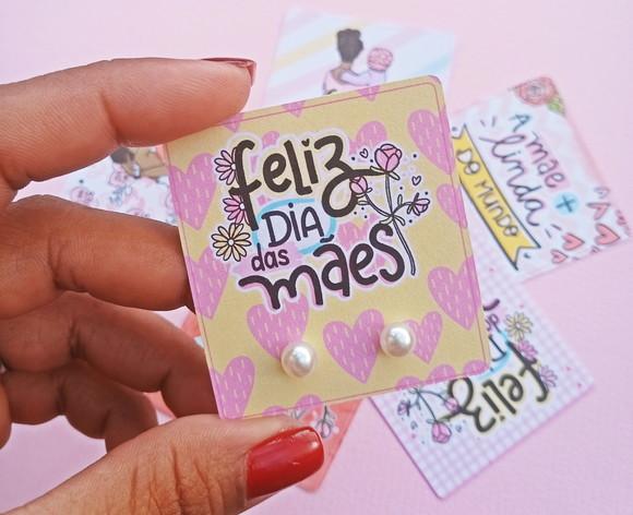Tag Personalizada com Brinco Dia das Mães - 10 Unidades