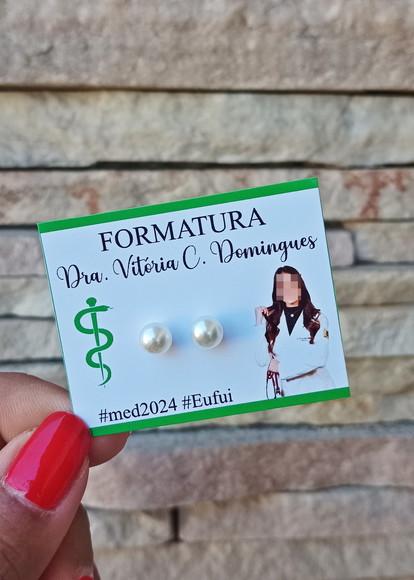 Tag Personalizada com Brinco Formatura - 100 Unidades