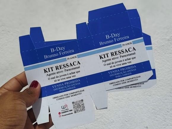 10 Caixinhas p/ Kit Ressaca Festas, Formatura, Casamentos
