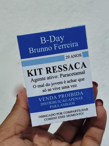 10 Caixinhas p/ Kit Ressaca Festas, Formatura, Casamentos