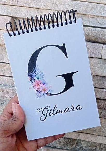 Bloco de Anotações A6 - Floral
