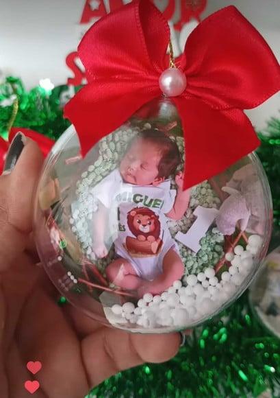 Bola de Natal Personalizada com Foto