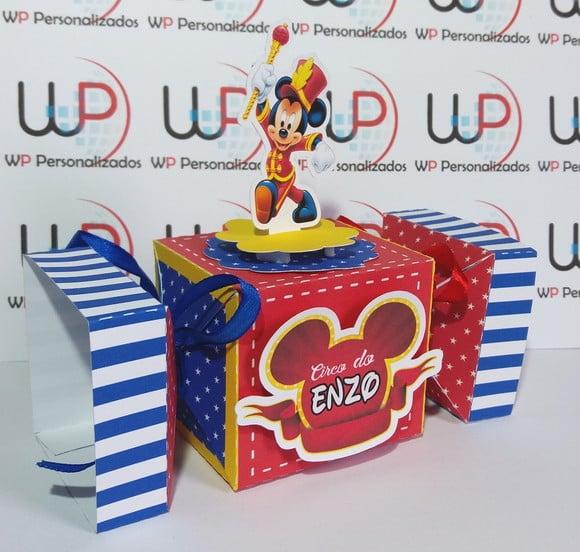 Caixa Bala 3d Circo do Mickey