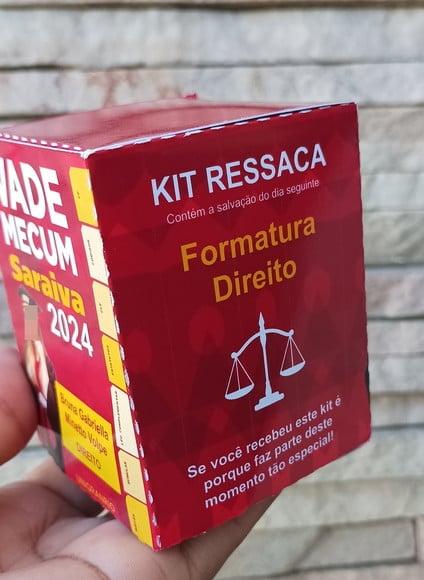 Caixa Kit Ressaca Formatura Vade Mecum c/ Foto