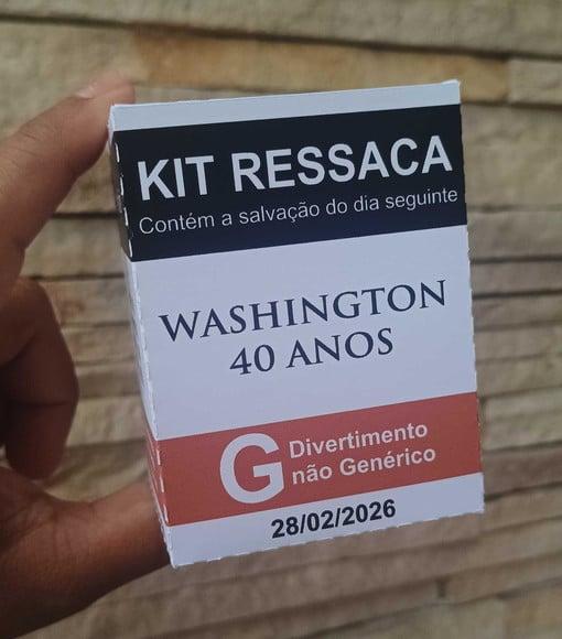 Caixa Kit Ressaca Formaturas/festas/casamentos