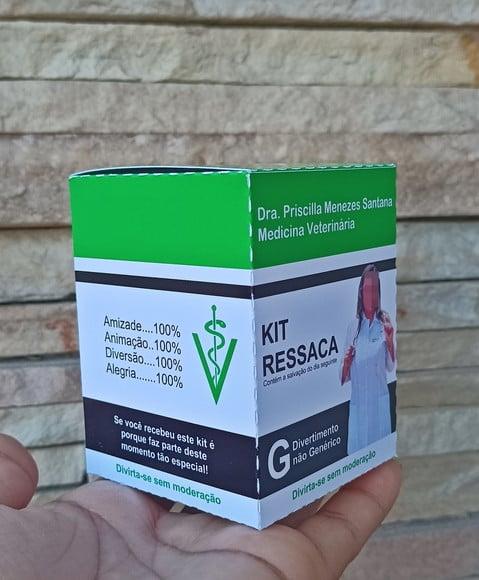 Caixa Kit Ressaca Medicina Veterinária c/ Foto - 25 Unidades