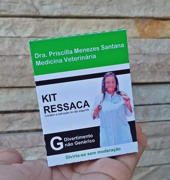 Caixa Kit Ressaca Medicina Veterinária c/ Foto - 25 Unidades