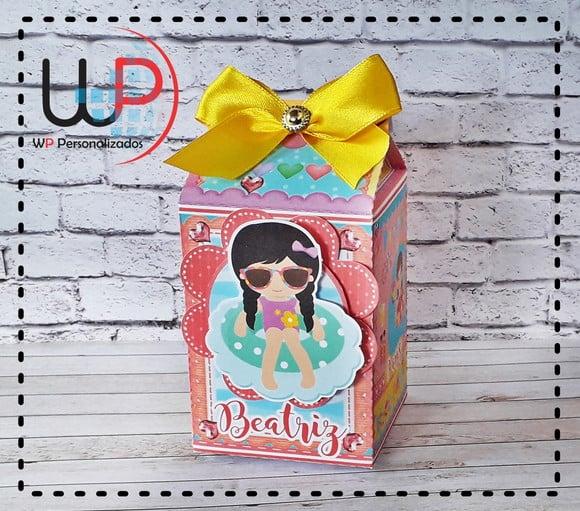Caixa Milk 3d Pool Party Menina