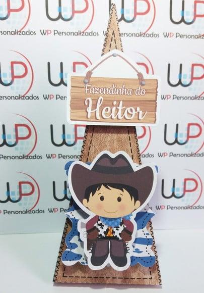 Caixa Pirâmide 3d Fazendinha