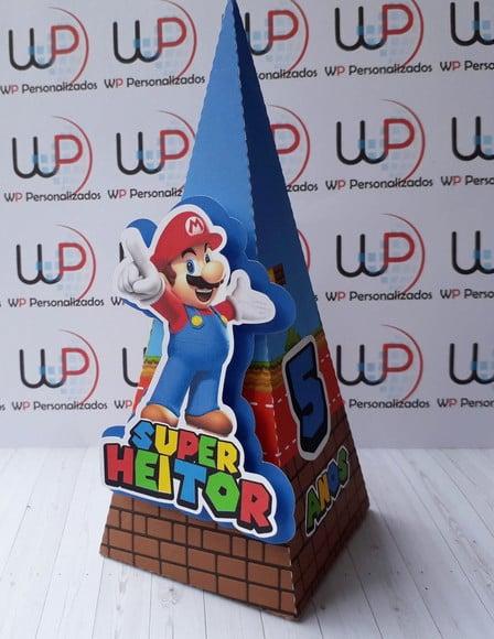 Caixa Pirâmide 3d Super Mário