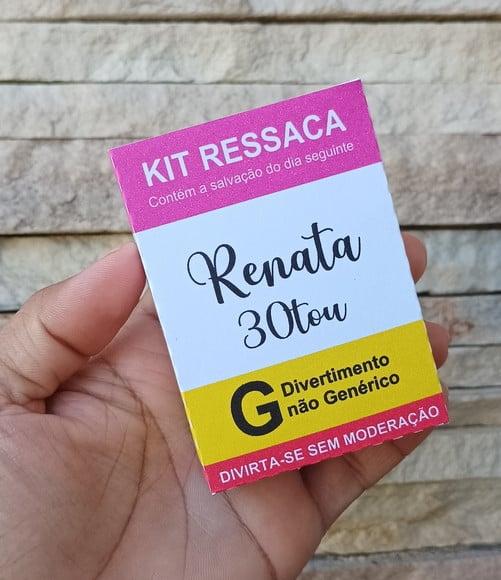 Caixinha p/ Kit Ressaca Personalizada - 10 Unidades