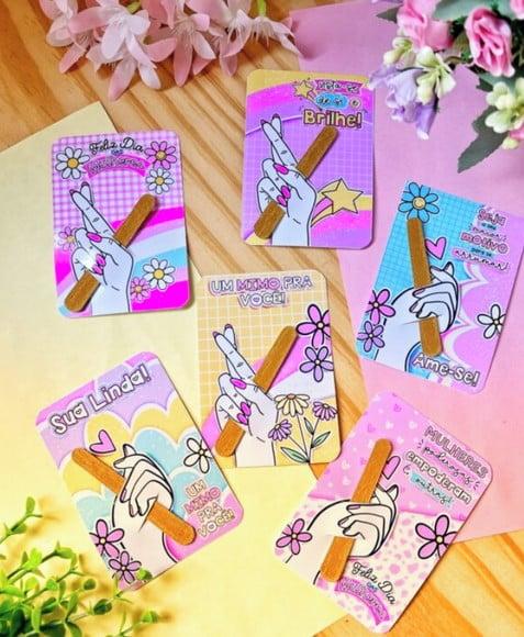 Card + Mini Lixa - Dia das Mulheres