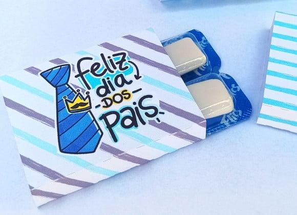 Chicletes Personalizados Dia dos Pais - 10 Unidades