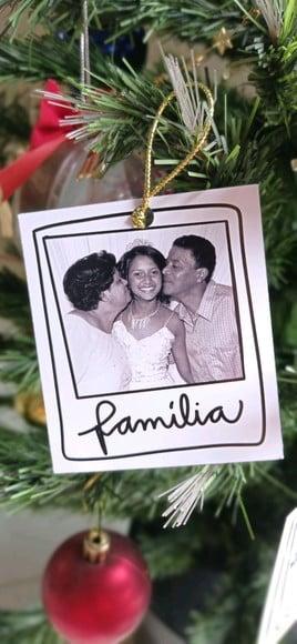 Enfeite de Natal - Polaroid