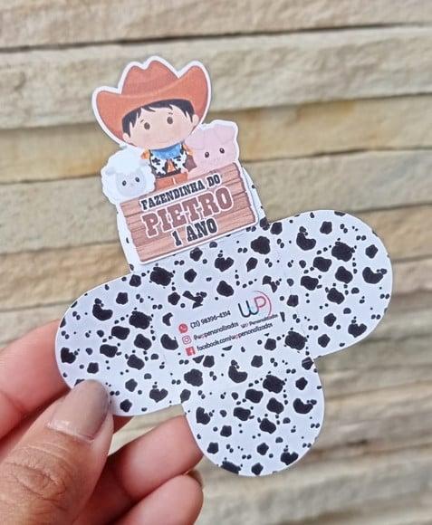 Forminha para Doces Personalizada Fazendinha - 25 Unidades