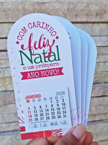 Mini Calendário Ímã Natal/ano Novo 2026