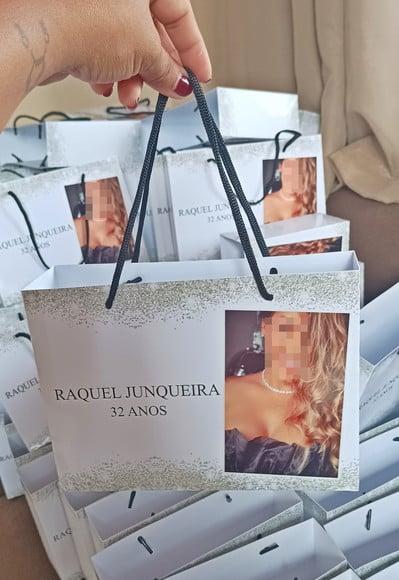 Sacolinha Personalizada Festa/casamento/formatura - P