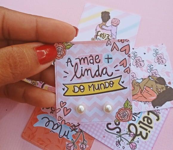 Tag Personalizada com Brinco Dia das Mães - 10 Unidades