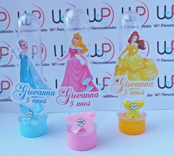 Tubete 3d Princesas Disney - 10 Unidades