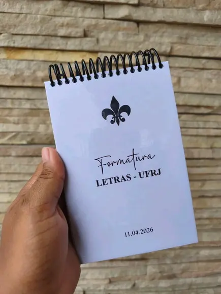 Bloco de Anotações A6 Formatura
