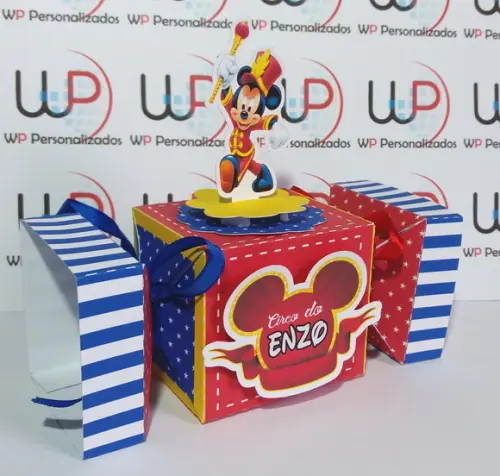 Caixa Bala 3d Circo do Mickey