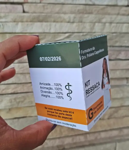 Caixa Kit Ressaca Formatura Medicina c/ Foto