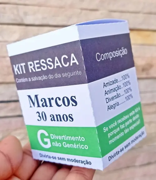 Caixa Kit Ressaca Personalizada