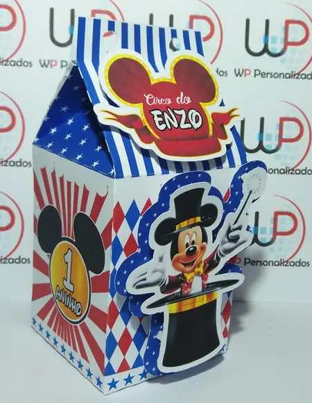 Caixa Milk 3d Circo do Mickey