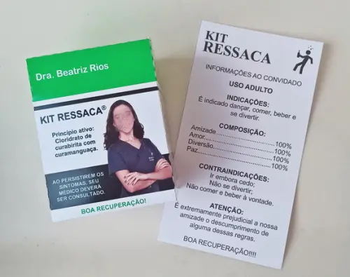 Caixa p/ Kit Ressaca + Bula Divertida