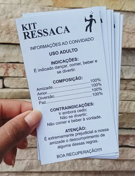 Caixa p/ Kit Ressaca + Bula Divertida