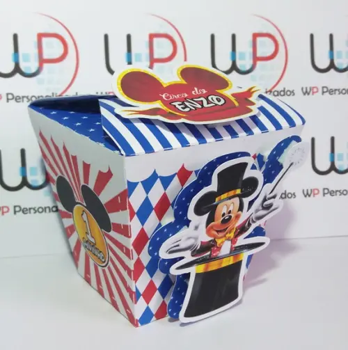 Caixa Sushi 3d Circo do Mickey