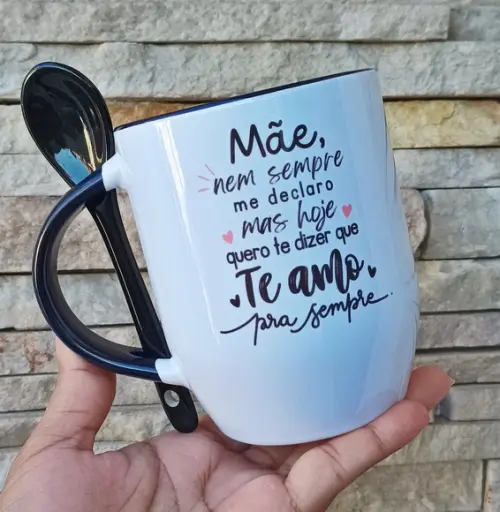 Caneca c/ Colher - Dia das Mães