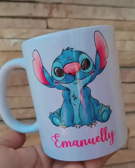 Caneca Polímero Personalizada com Nome Volta às Aulas
