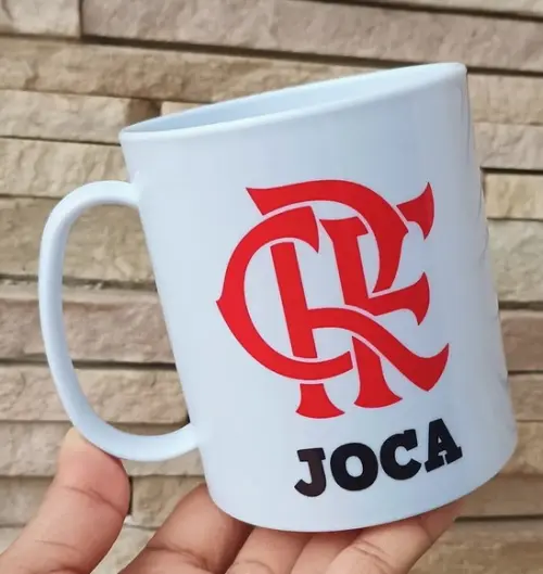 Caneca Polímero Personalizada com Nome Volta às Aulas