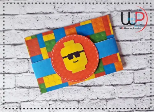 Convite Lego - 10 Unidades
