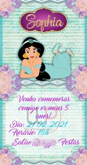 Convite Virtual Jasmine