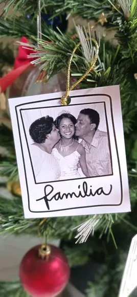 Enfeite de Natal - Polaroid