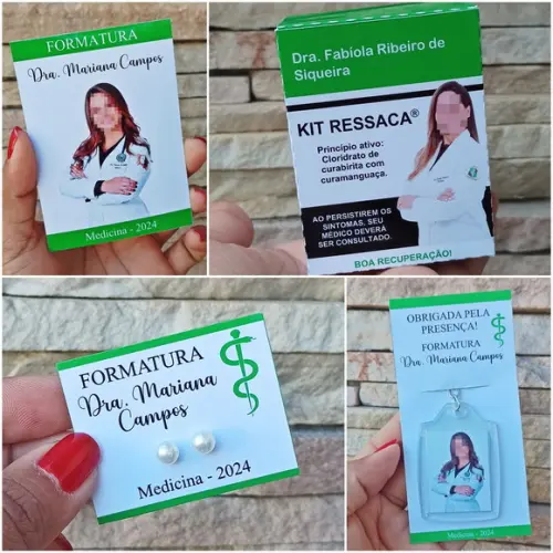 Kit Brindes Personalizados para Formatura - 40 Itens