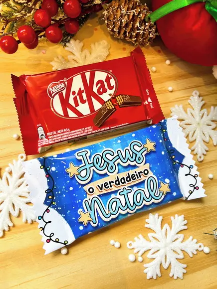 Kit Kat Personalizado - Natal