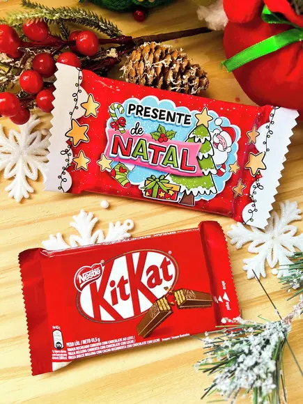 Kit Kat Personalizado - Natal