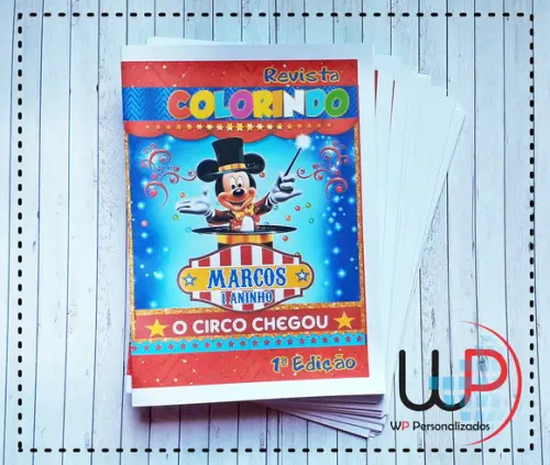 Livrinho de Colorir Circo do Mickey