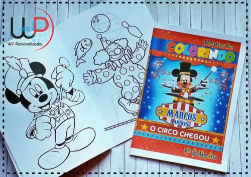 Livrinho de Colorir Circo do Mickey