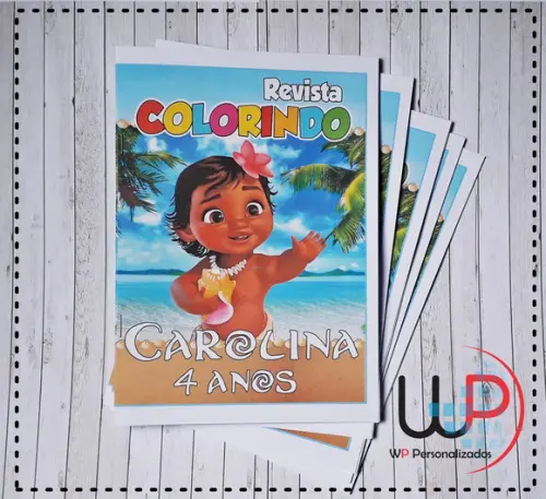 Livrinho de Colorir Moana Baby