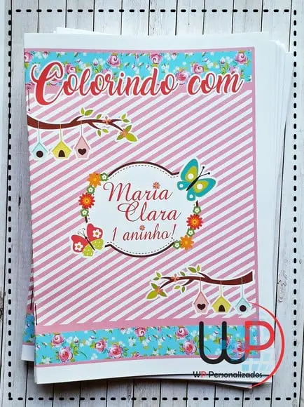 Livrinho de Colorir Jardim Encantado