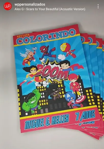 Livrinho de Colorir Super Heróis Baby