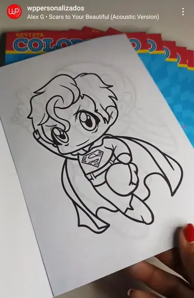 Livrinho de Colorir Super Heróis Baby
