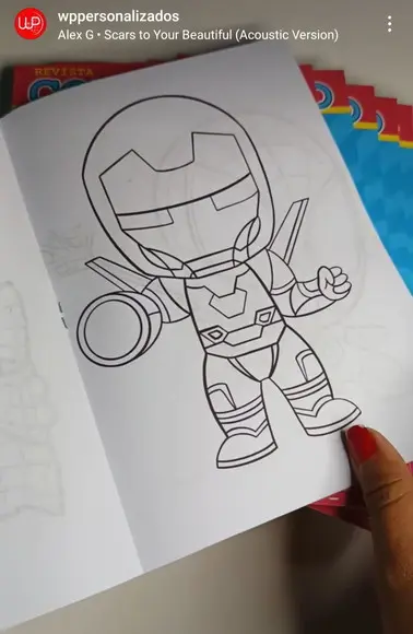 Livrinho de Colorir Super Heróis Baby